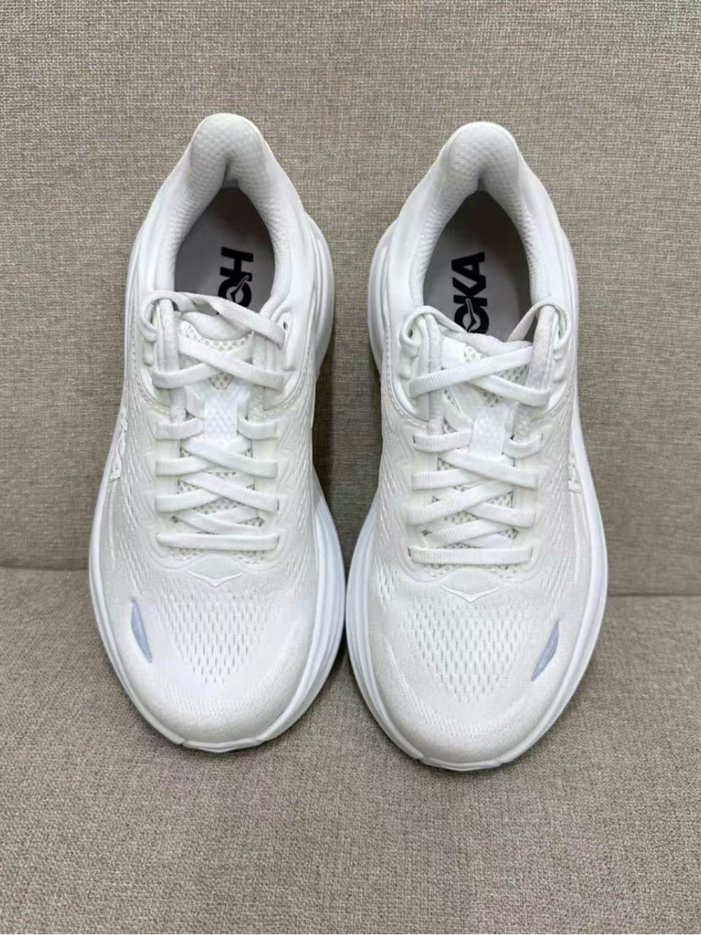 New Hoka One One Bondi 9 White Women Athletic Shoes - Picture 8 of 8